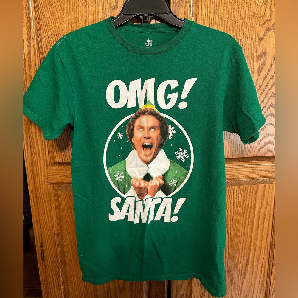 Mens OMG SANTA Elf shirt